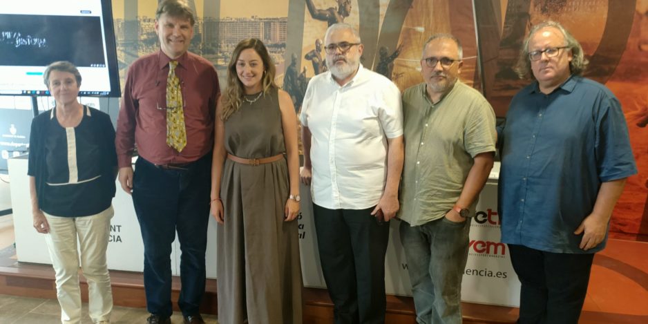 María Ángeles Vidal, Frank Hoffmeister, Rocío Gil, Basilio López, Emilio González y José A. Garzón